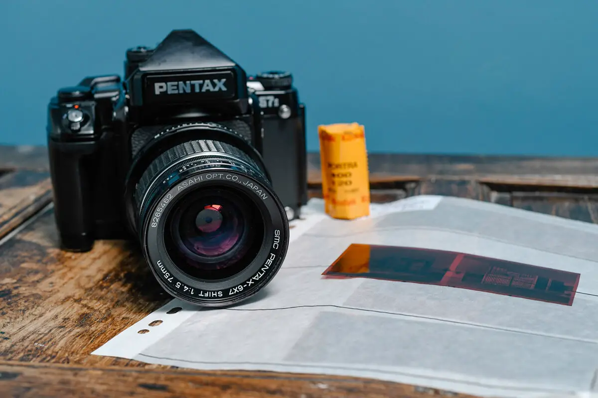 5 Frames With a medium format shift lens on Kodak Portra 400 