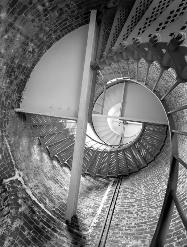 Spiral Staircase in the lighthouse, Cape Blanco, Oregon
