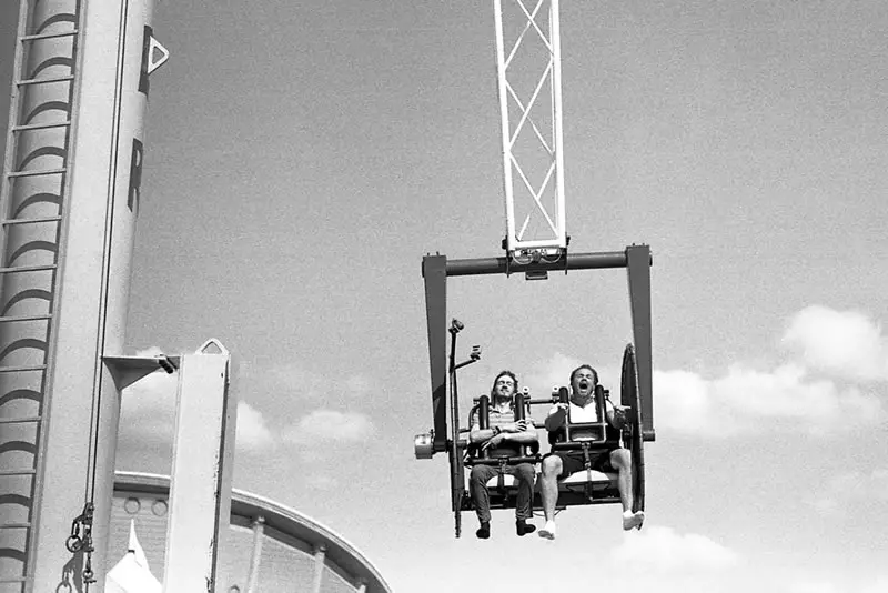 “Strangers on Rides”, Calgary Stampede, Calgary, Alberta - Leica M3 | Zeiss C-Sonnar 1,5/50mm | Ilford HP5+ 400