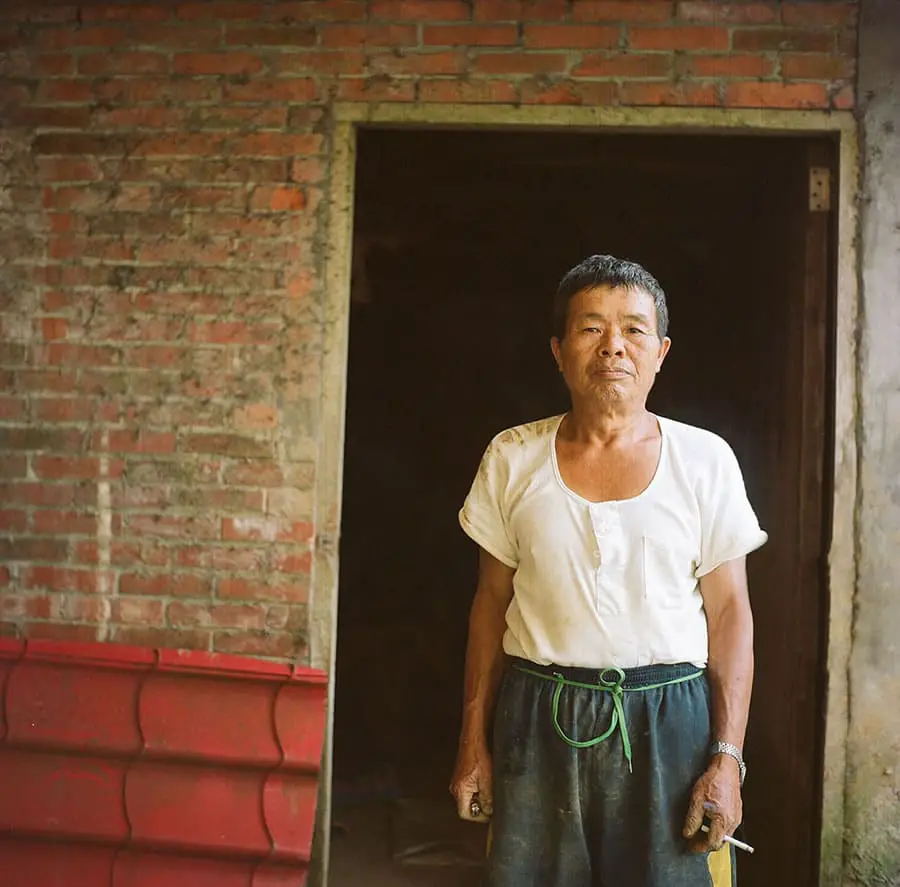 Taiwanese Farmer, Mr. Hong Yashica Mat 124G, (expired) Kodak Portra 160NC