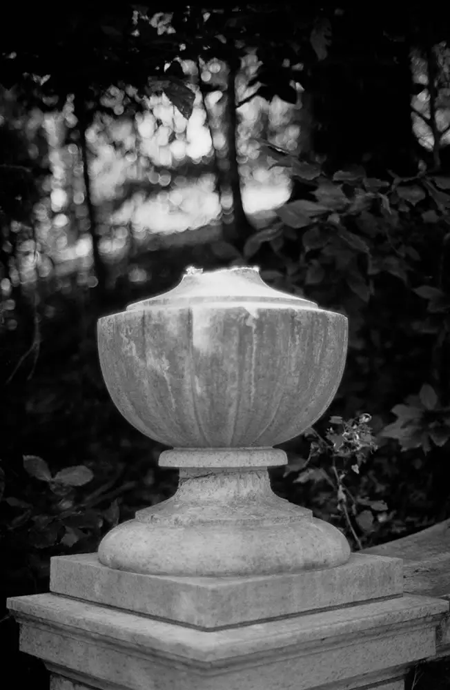 Marsden Perry's Tomb, Swan Point. OM-3, 50mm Zuiko, Kodak Tri-X.
