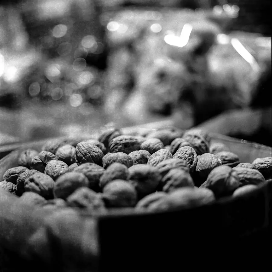 Nuts to it all - Rollei RPX400 shot at ISO800. Black and white negative film in 120 format shot as 6x6.
