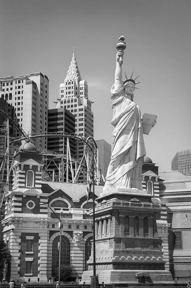 Statue of Liberty, Las Vegas, Ilford Delta 100 Professional, Leica M6 TTL, 2013