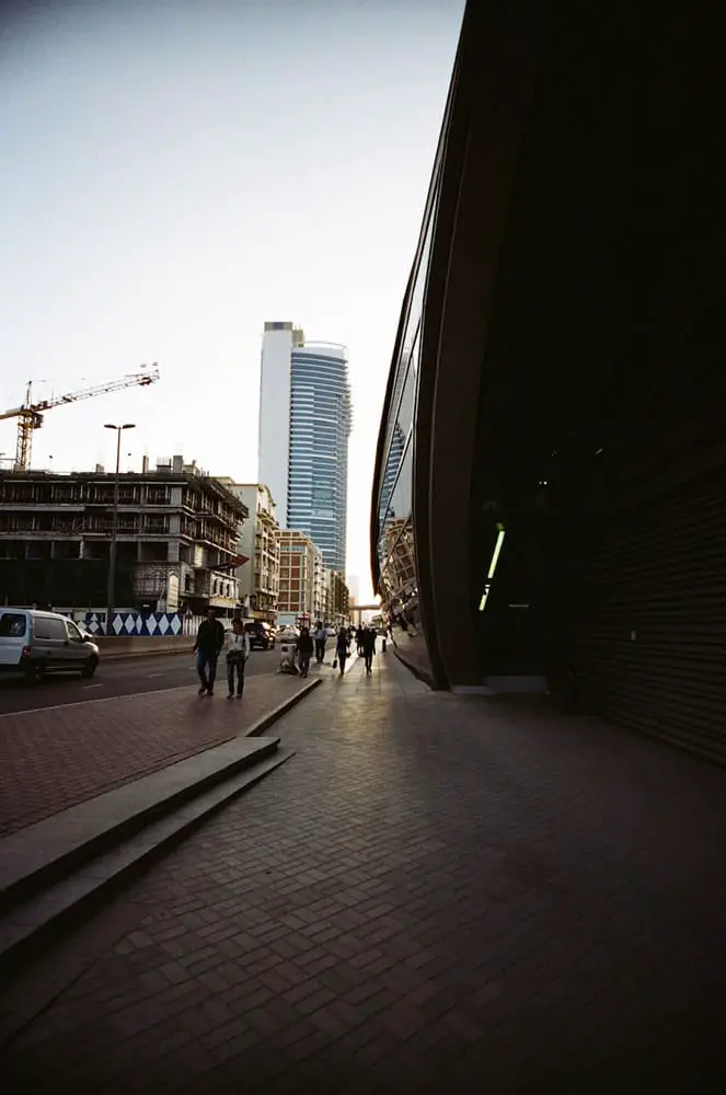 “Metro at Sunset” Dubai, April 2014 - Kodak ColorPlus 200 / Canon EOS3 / Sigma 10-20mm