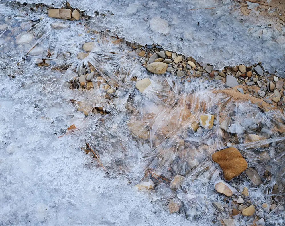 Ice & Stone: Fuji Velvia 50 8x10 | 2.5 seconds @ f/45 | Nikkor 300mm | Ebony RW810