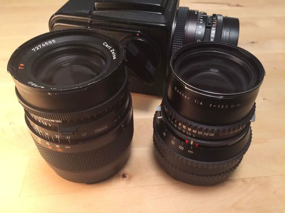 500CM lenses - Left to right CF and C