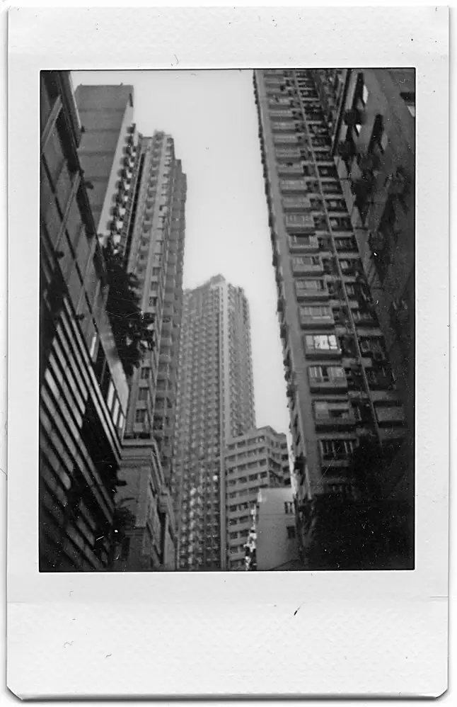 Instax Mini Monochrome - Buildings, Hong Kong