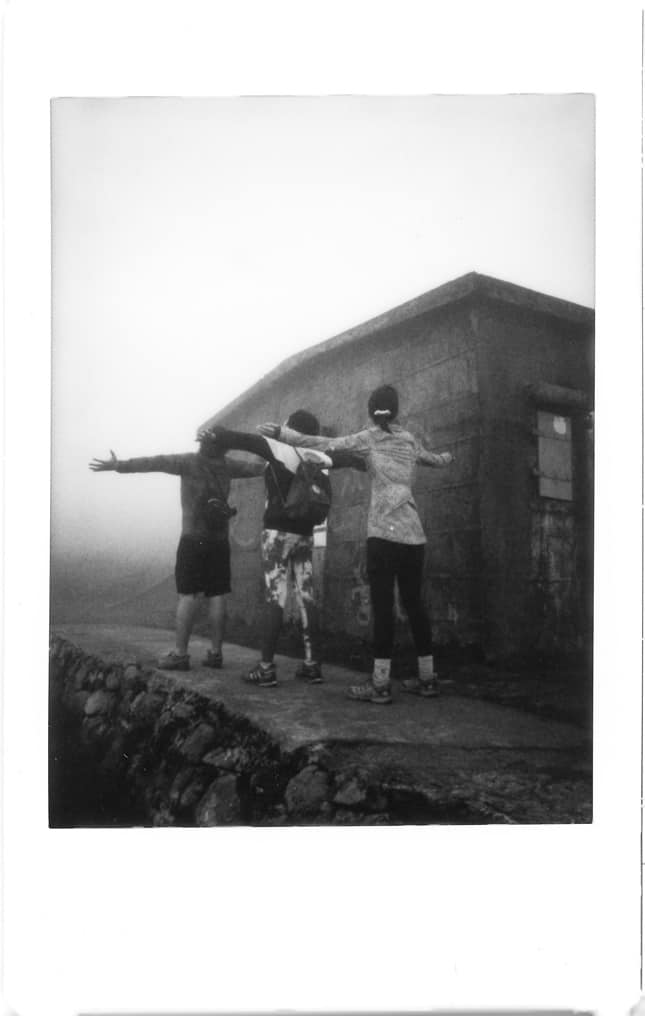 Photographer: Peter Sam Title: Ritual in the fog Location: Sunset peak Camera: Fuji Instax Mini 8