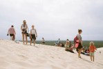 Want people? Here's a girl walking her ferret on Dune du Pilat, Arcachon