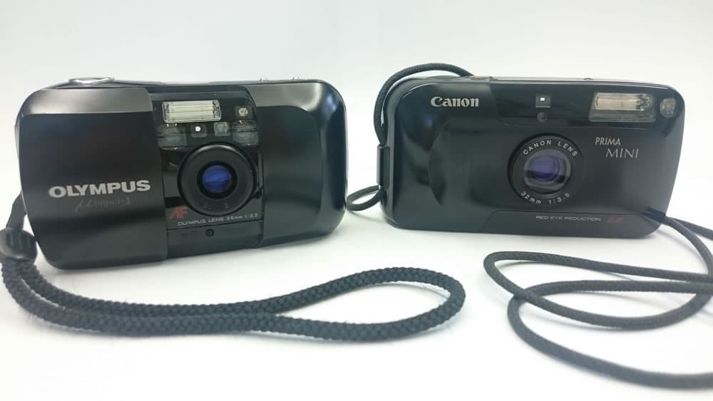 Olympus MJU vs the Canon Prima Mini - Side by side