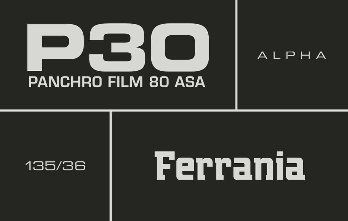 FERRANIA P30 Alpha boxfront
