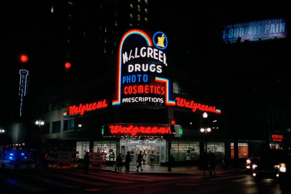 Walgreens - from In the form of Neon. Kodak Portra 400, Olympus OM40, USA