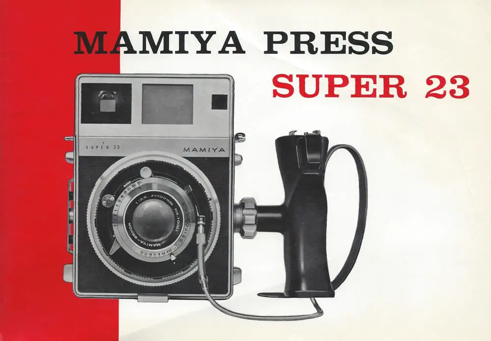 Mamiya Super 23 Manual Front Cover