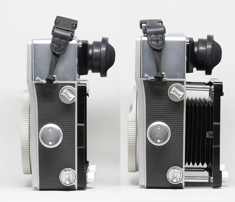 Mamiya Super 23 bellows retracted and extended