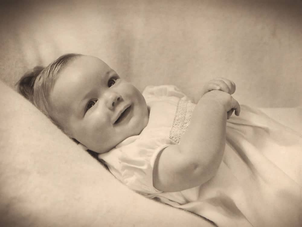 Me aged 5 months in 1954