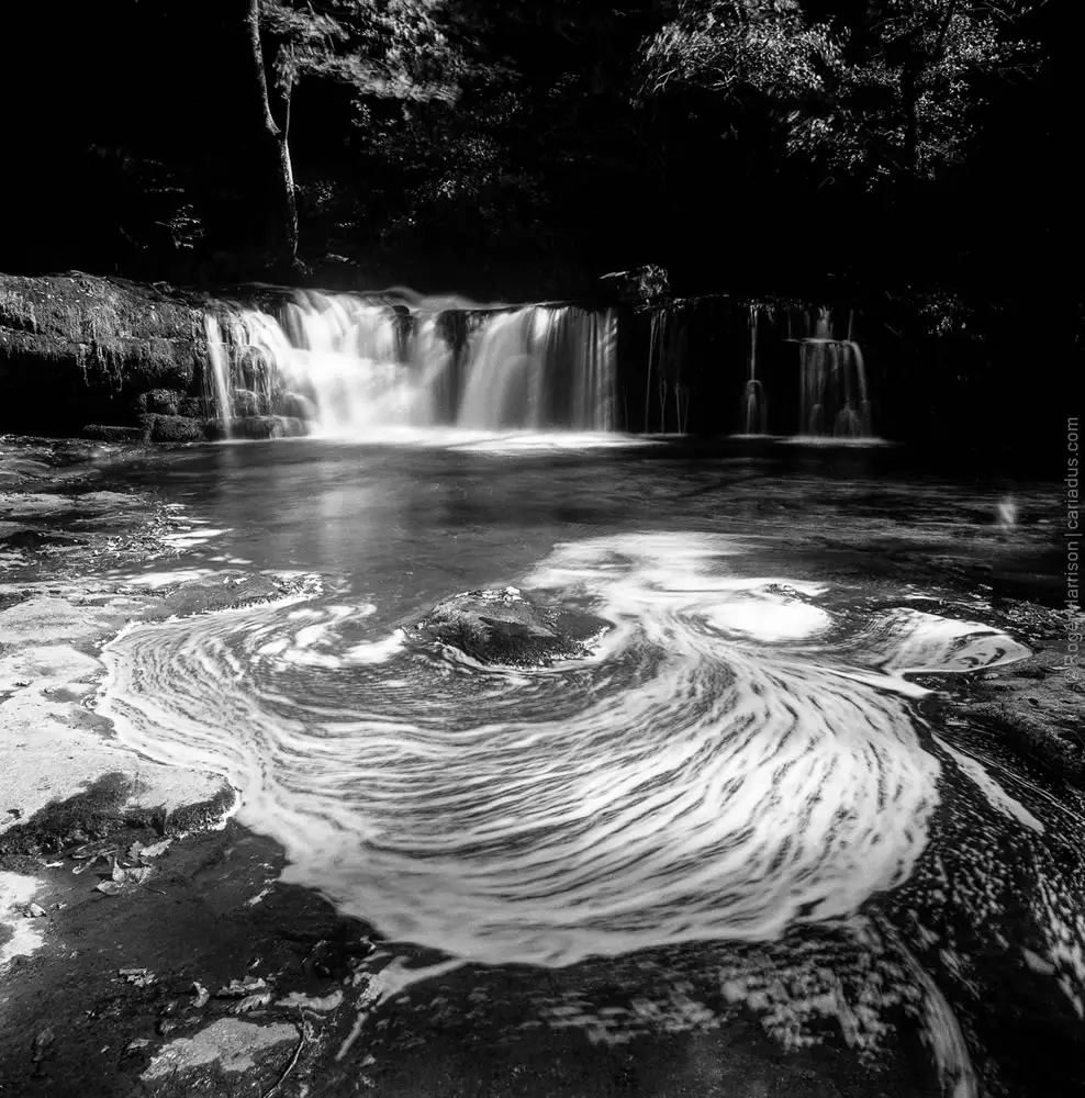Water Falls, Neath Valley, Hasselblad 503CX, Distagon CF 40mm, Ilford FP4+