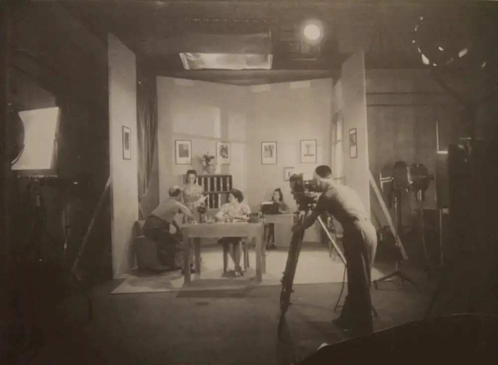 A cinema film test at the Ferrania studio, 1930s (archival image courtesy FILM Ferrania)