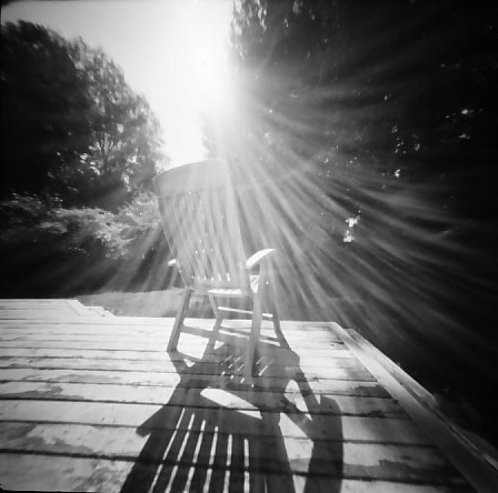 Monika‏ - @DrMarsRover #SummerFilmParty #Home, Housebound: To sit in the sun, on a day like this. @ILFORDPhoto PanF+ | Reality So Subtle pinhole