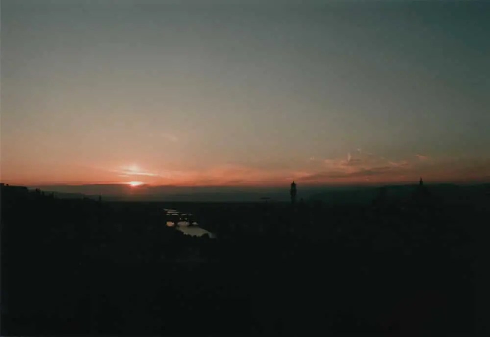 Florence Sunset - OLYMPUS OM-1 - Fuji C200