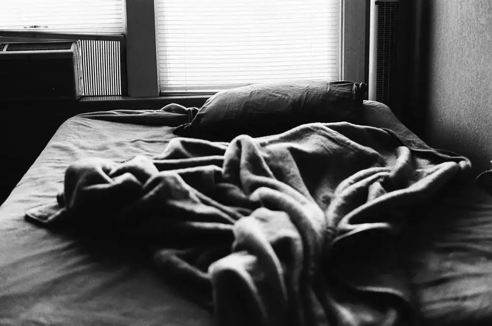 Unmade Bed. Canon Elan 7NE, Fujifilm Neopan 400