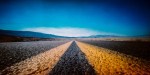 Death Valley Approach #03 - Shot on Kodak EKTACHROME 100GP (E100GP) at EI 100. Color reversal (slide) film in 120 format shot as 6×12. Cross processed.