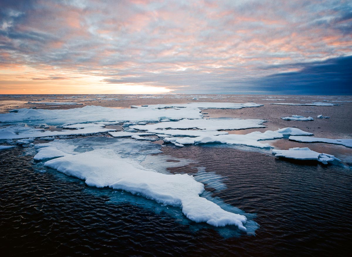 Arctic Sunset - Contax 645, Kodak Portra 400