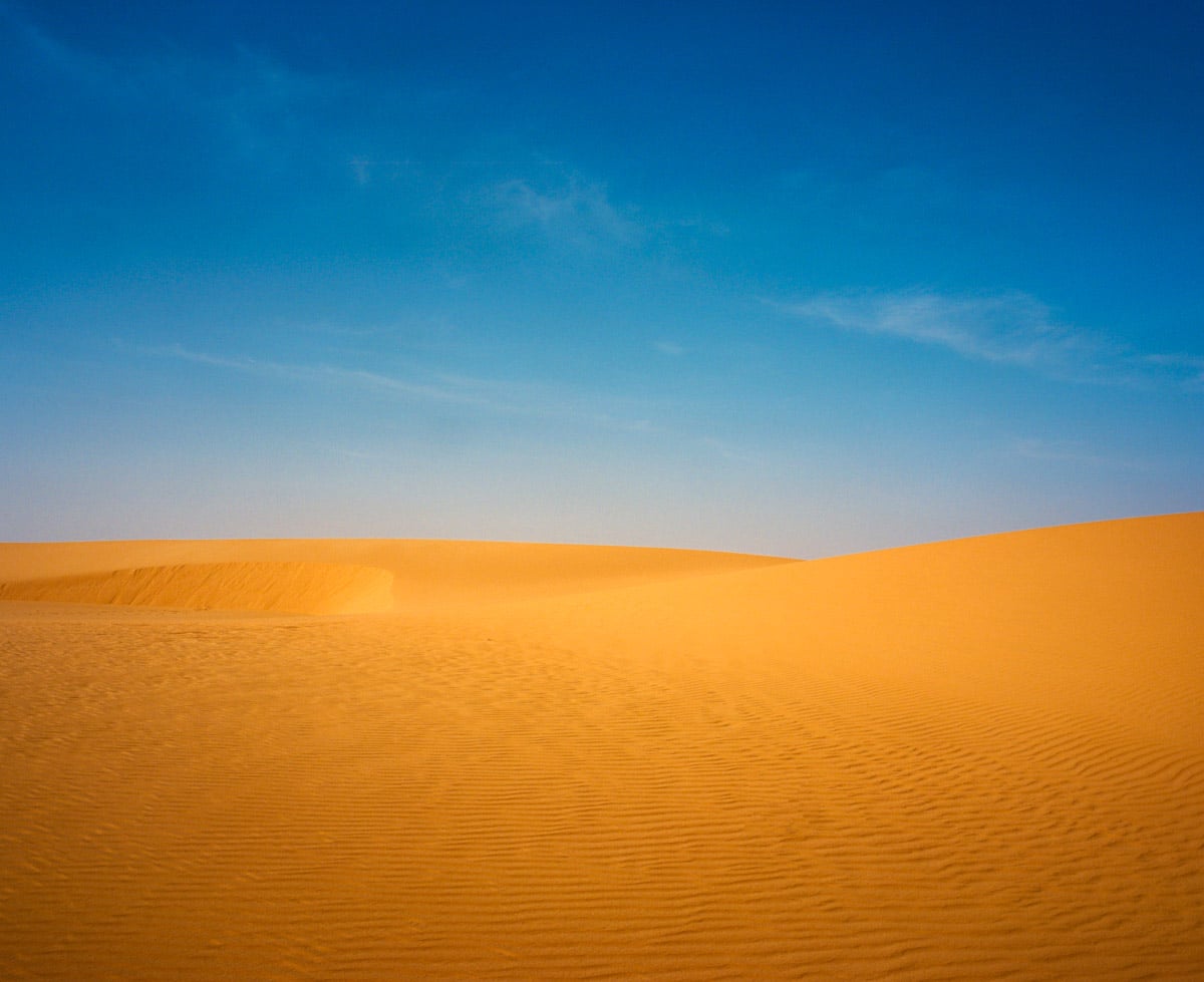 Desert Blue and Gold Sudan - Mamiya 7II, Kodak Portra 400