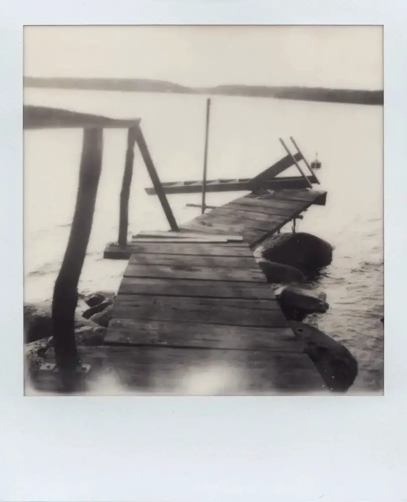 Polaroid SX-70 Land camera, model Alpha 1, The Impossible Project B&W film (on the Betsö island in the Swedish Archipelago).