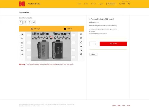 Kodak Film Strip Creator - Project page