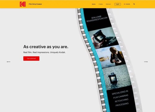 Kodak Film Strip Creator - Homepage