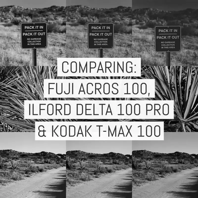 Cover - Comparing ACROS 100, Delta 100 Pro and T-MAX 400