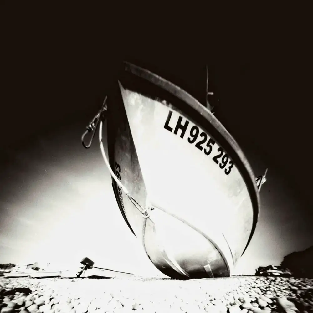 Boat at Etretat, ILFORD Pan F PLUS, Reality so Subtle 6x6 Pinhole camera.