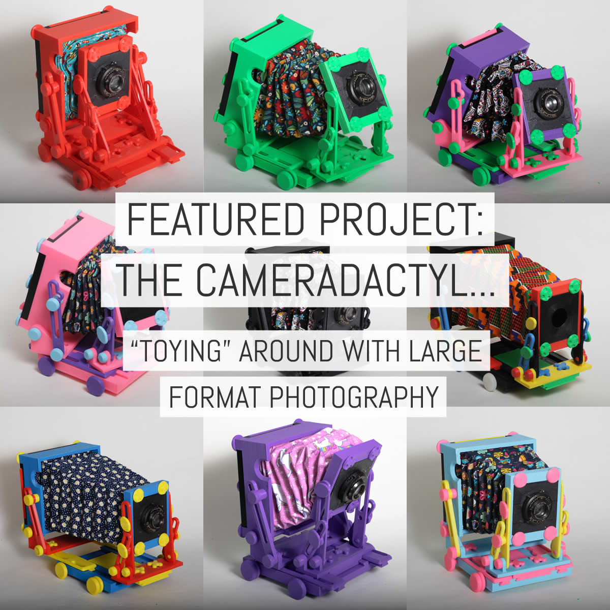 Cover - Featured project - The CAMERADACTYL 4X5 field camera -toying around with large format photography - by Ethan Moses