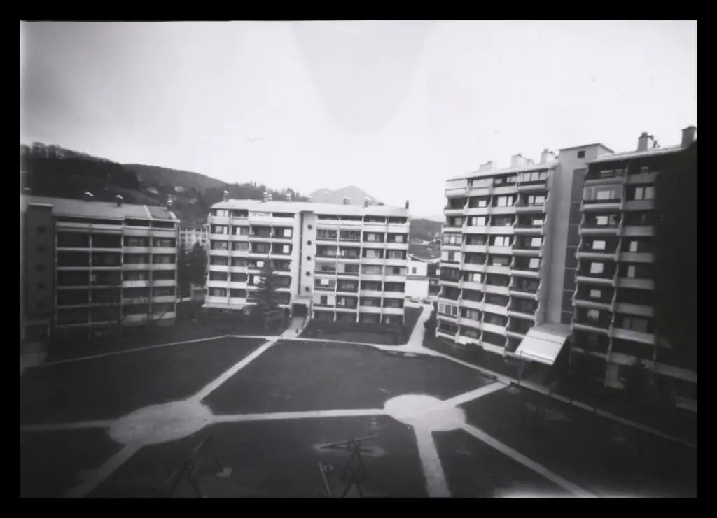 A shot from our balcony - 13x18cm pinhole