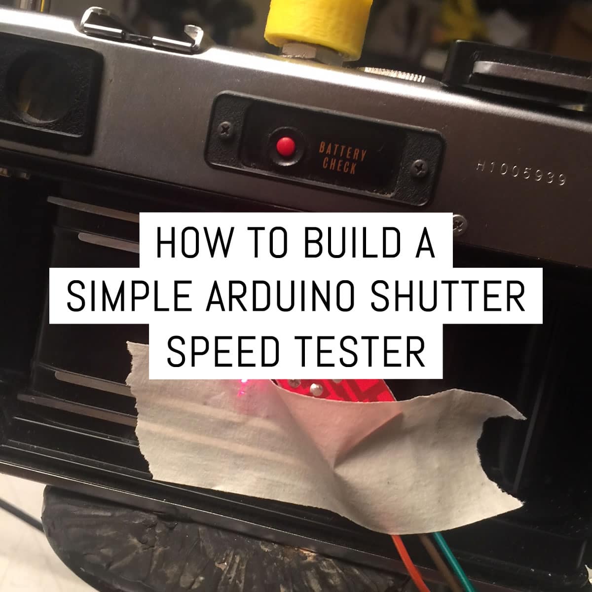 Cover - How to build a simple Arduino shutter speed tester - by Ethan Moses