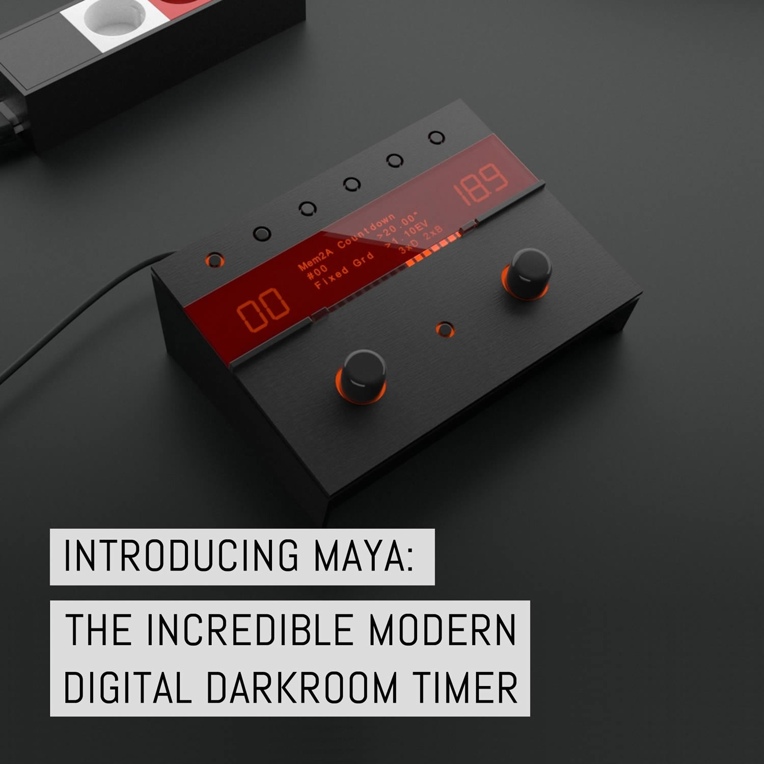 Introducing MAYA: the incredible modern digital darkroom timer