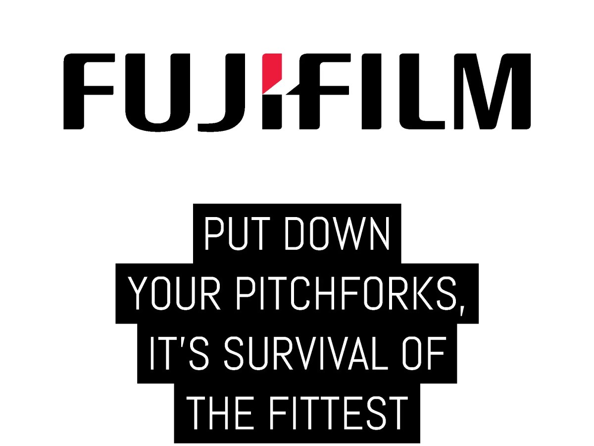 Cover - Fujifilm: put down your pitchforks, it's survival of the fittest
