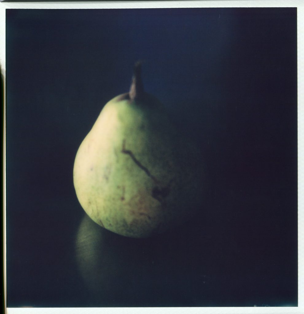 “Conversation with Cezanne” 2018. Untouched scan of Impossible SX70