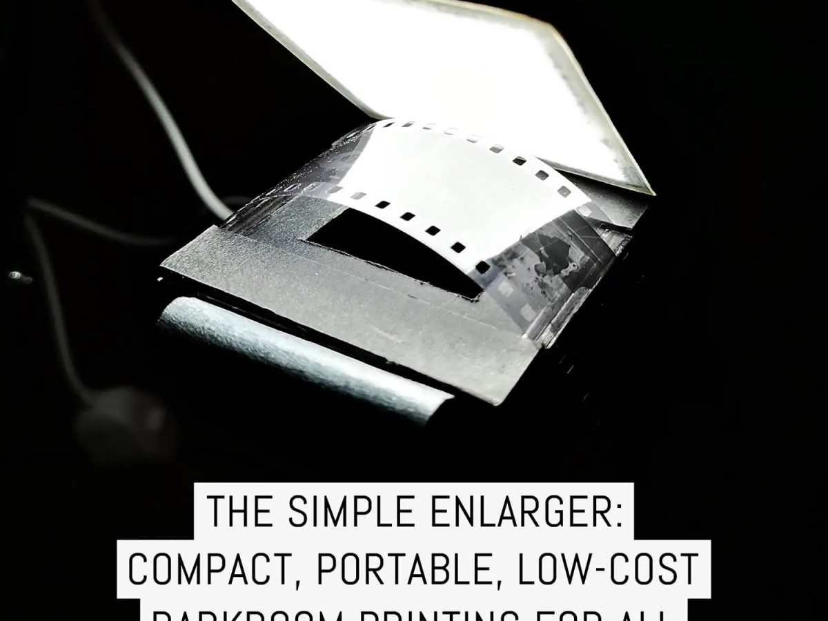Cover - The Simple Enlarger - compact, portable, low-cost darkroom printing for all