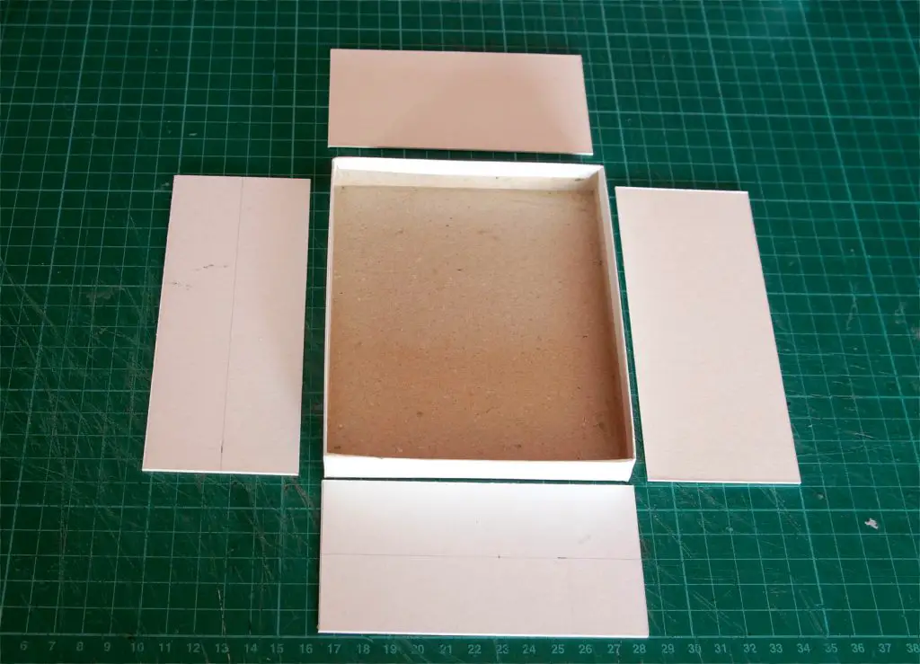 4x5 Pinhole build - Box sides laid out