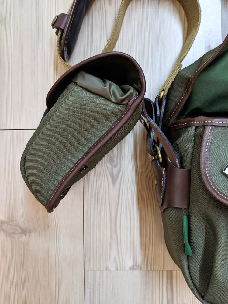 Attaching the AVEA 7 end pocket to the Billingham Hadley Small Pro