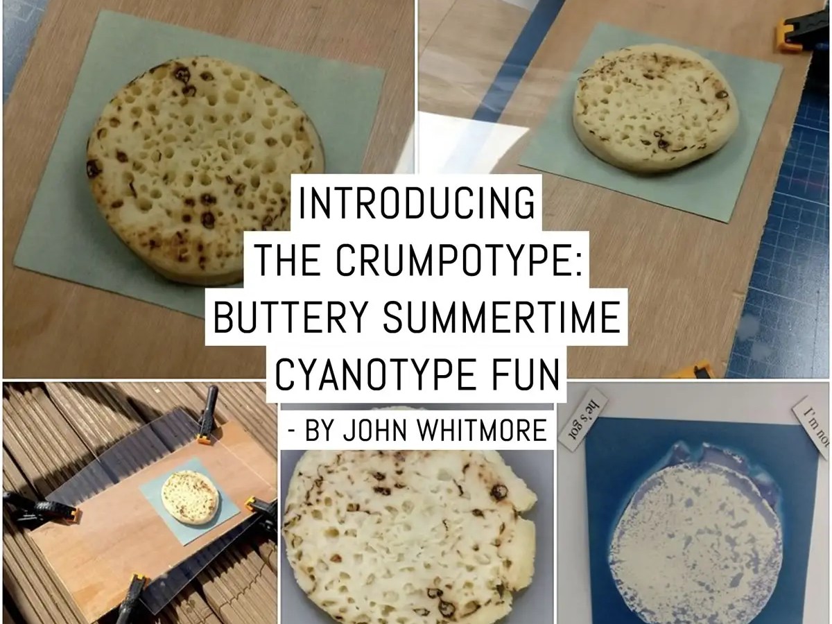 Introducing the Crumpotype - buttery Summertime cyanotype fun