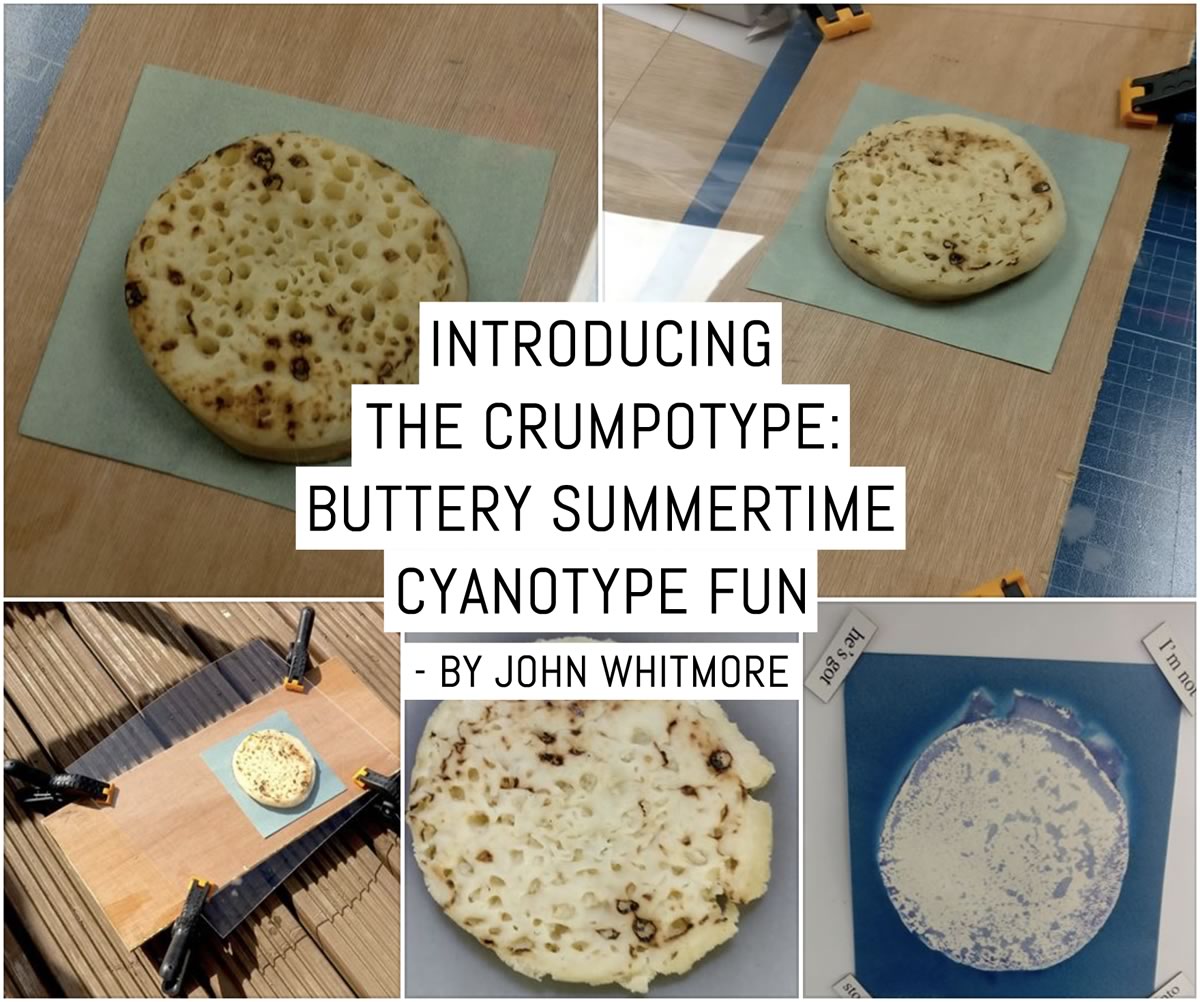 Introducing the Crumpotype - buttery Summertime cyanotype fun