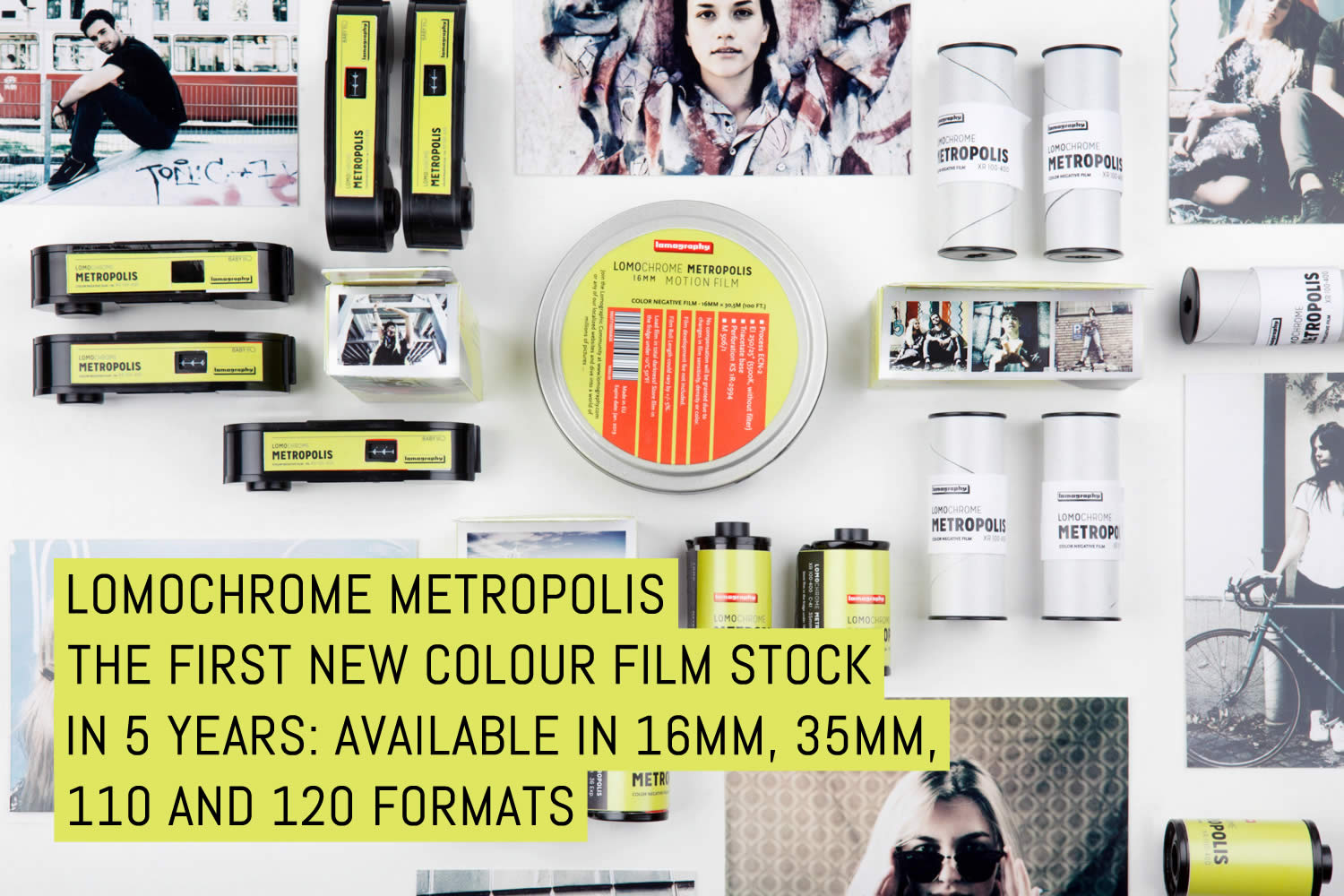 The first new colour film stock in 5 years: LomoChrome Metropolis available in 16mm, 35mm, 110 and 120 formats