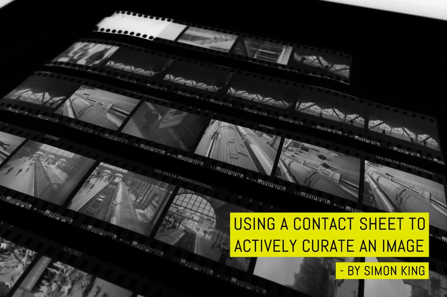 Using a contact sheet to actively curate an image