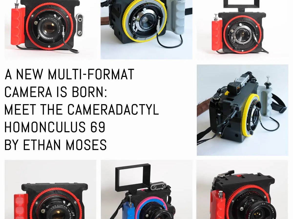 The CAMERADACTYL OG 4x5 hand camera - lightweight large format photography for all
