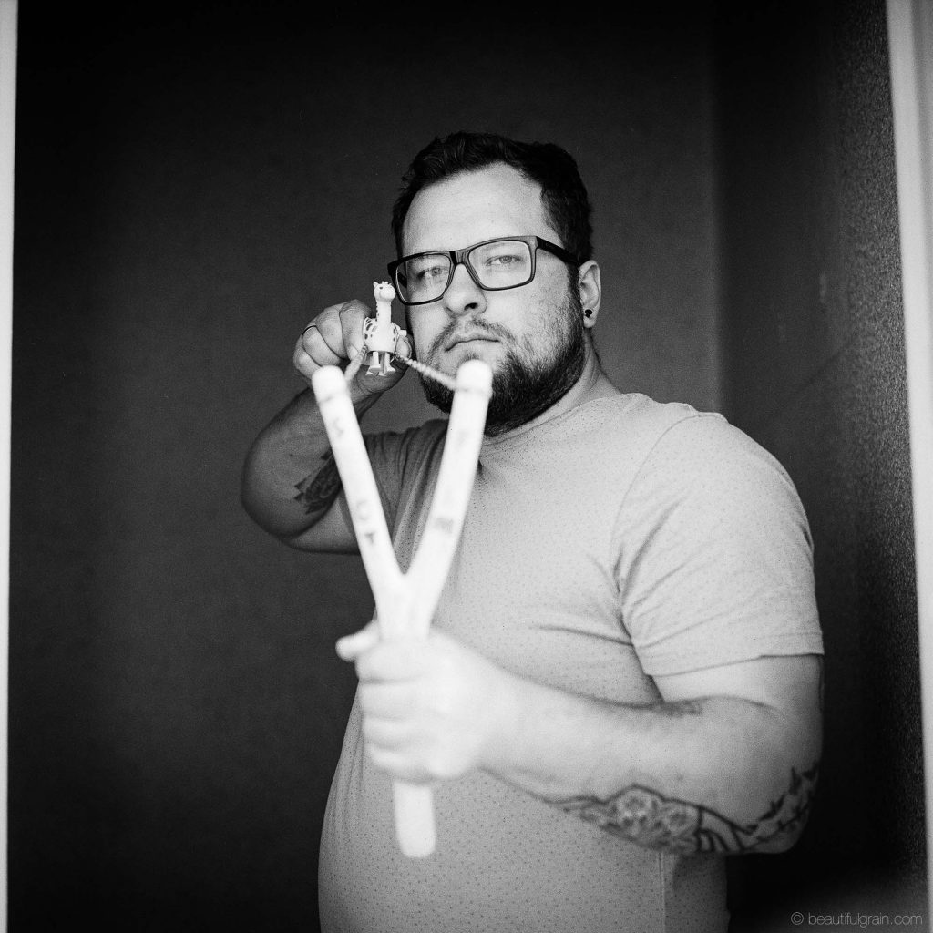 From my “The host” series. Kodak Tri-X 400, pushed to 1600, @f/2.8