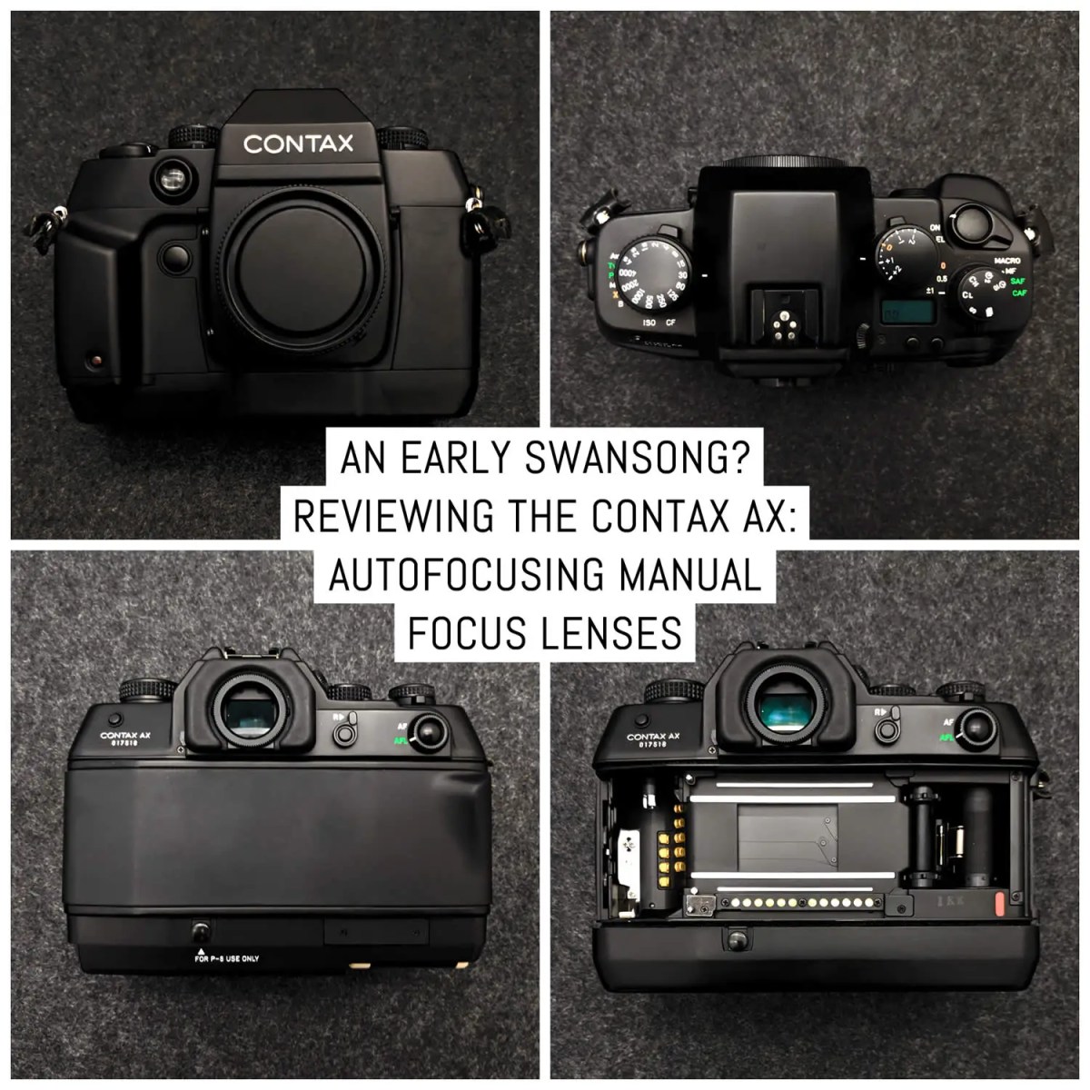 Reviewing the CONTAX AX: autofocusing manual focus lenses
