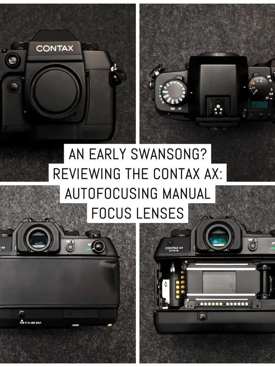 CONTAX AX review: manual focus autofocus lenses