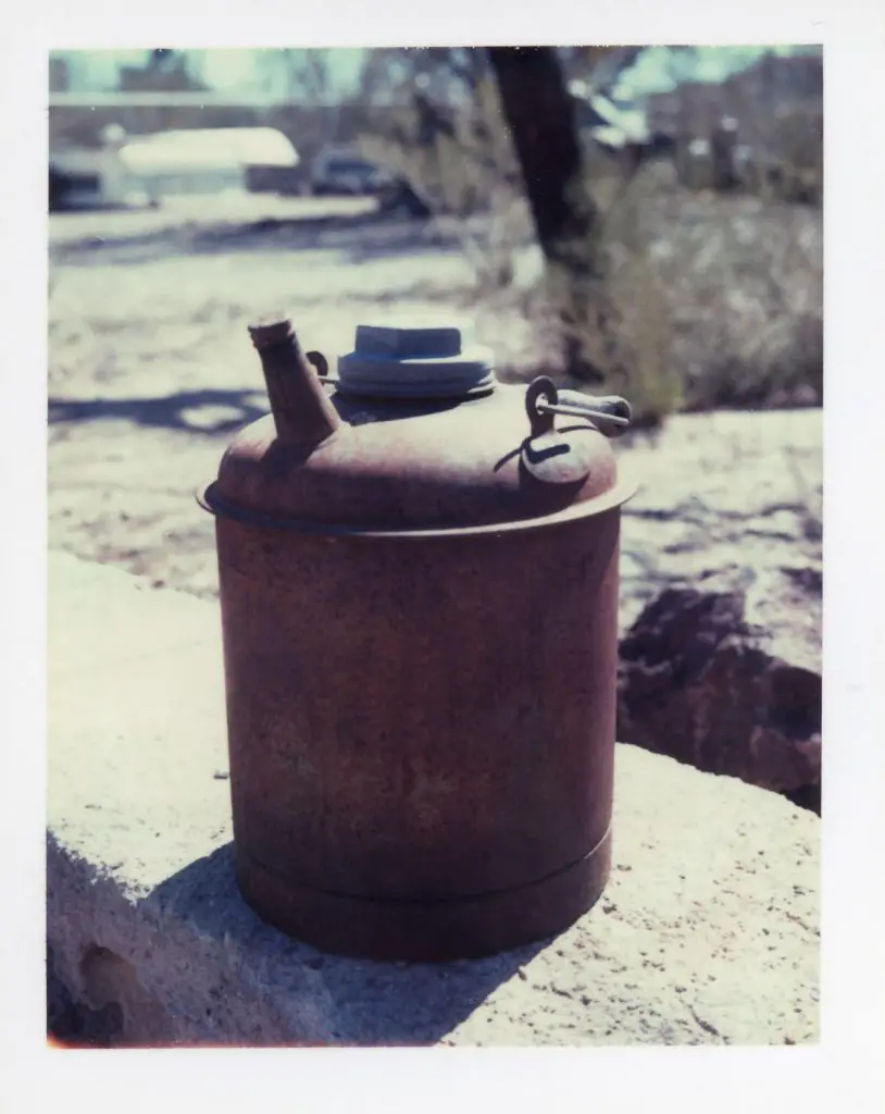 Rusted Oil Can, Polaroid Type 690